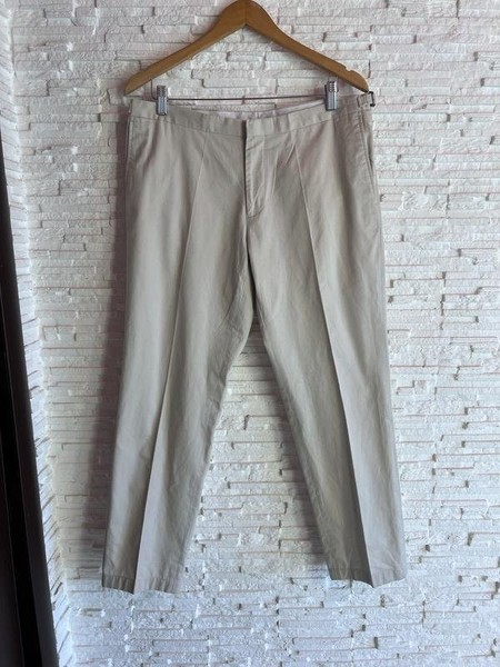 Women DKNY Trousers Beige Cotton 40 / L / 48