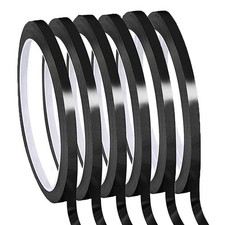 Whiteboard Pinstripe Tape 6 Rolls 1/8Inch Thin White Board Dry Erase Line7381