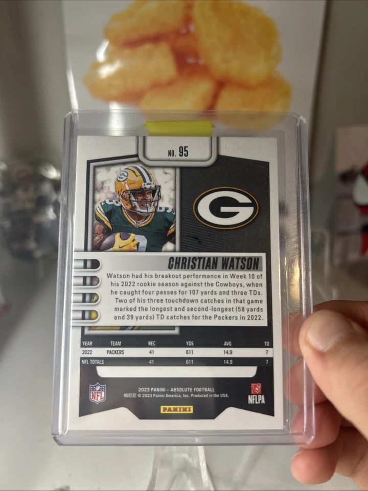 2023 Panini Absolute - Christian Watson #95 Spectrum Red /100 - Image 2 of 4