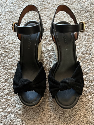 Coach Wildleder Keilabsatz Schuhe Größe 5