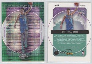 2022 Contenders Optic Hoop Dreams Green Pulsar Prizm /25 Chet Holmgren Rookie RC