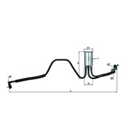 Kraftstofffilter Mahle KL 544 FüR Chrysler Dodge Plymouth Voyager IV Caravan