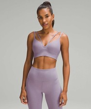 Lululemon Like a Cloud Strappy Longline Ribbed Bra Light Support, B/C Cup size 6