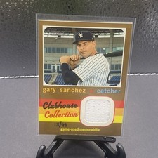 2020 Topps Heritage Gary Sanchez Clubhouse Collection Game Used Jersey Gold /99