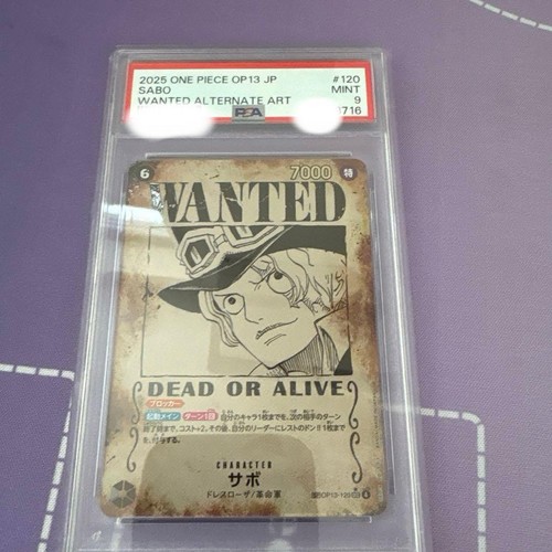 Sabo (Wanted Poster) graded PSA 9 for sale on eBay