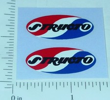 Structo Red/Wht/Blue Pair of Oval Door Stickers ST-028