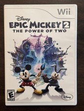 Epic Mickey 2 The Power of Two (Nintendo Wii, 2010) Complete w/Man Test