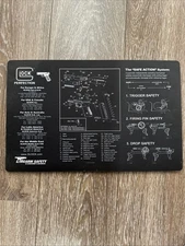 Glock Firearm Counter Mat W/Parts Diagram-Older Version-circa 2008-2010