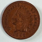 1891 Indian Head Cent Penny Good Condition