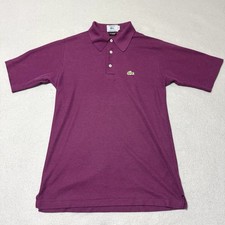 Vintage Izod Lacoste Polo Shirt Men  s Medium Maroon Short Sleeve