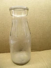 Sharon Dairy C. Thompson Washington, DC. Pint Glass Milk  Bottle  Vintage