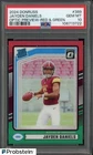 2024 Donruss Optic Preview Red & Green #389 Jayden Daniels RC Rookie PSA 10