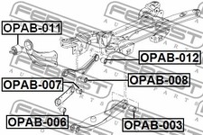 Douille de bras transversal arrière Buick LaCrosse FEBEST 2010-2016 OPAB-003