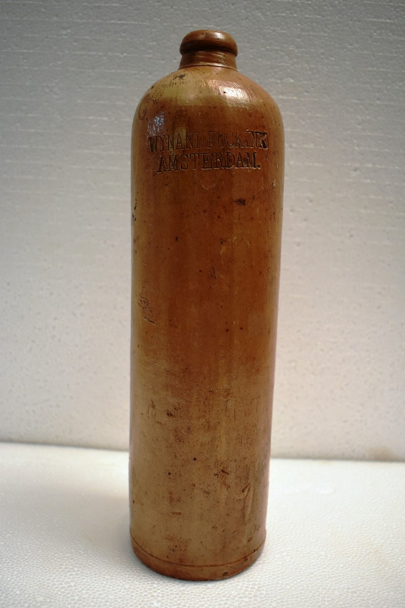 Antique Wynand Fockink Amsterdam Stoneware Bottle Dutch Genever