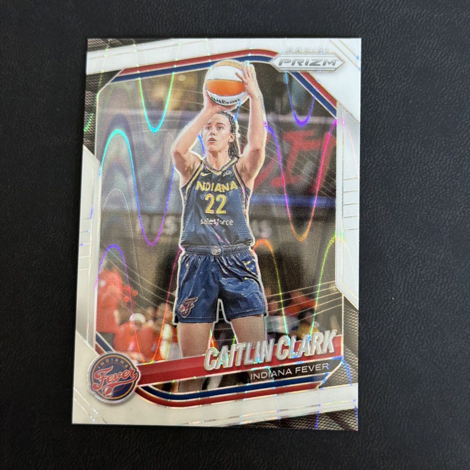 2025 Panini Prizm WNBA - Caitlin Clark #22 White Seismic Prizm