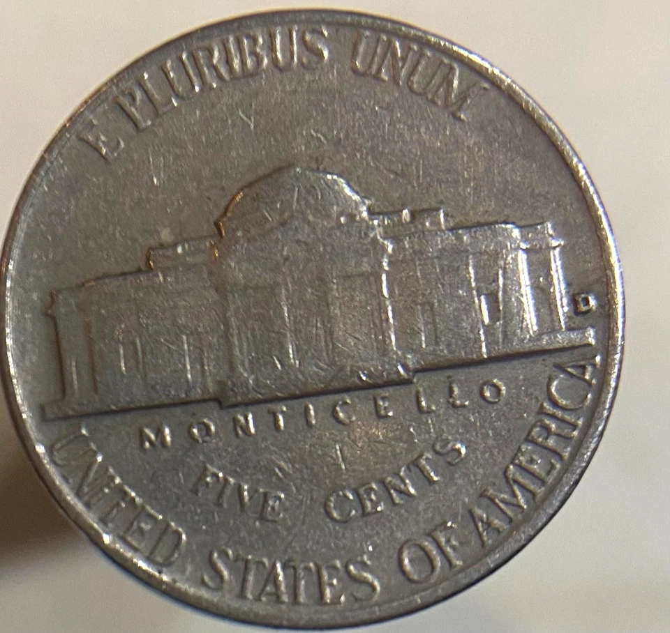 1961 FIVE CENTS. D.JEFFERSON COIN - Image 2 of 4
