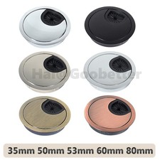 Metal Computer Desk Grommet Table Cable Tidy Wire Hole Cover 35 50 53 60 80mm