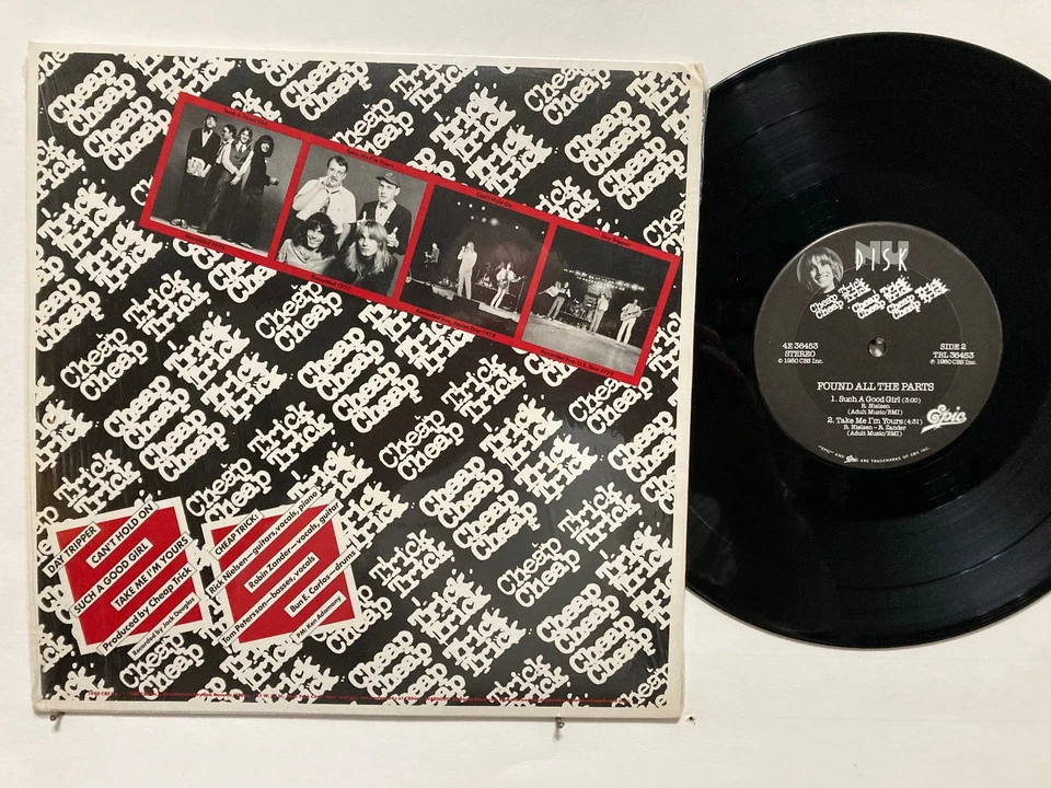 Cheap Trick – Found All The Parts EP - 1980 - w/ bonus 45 - EX/EX - Image 2 of 3