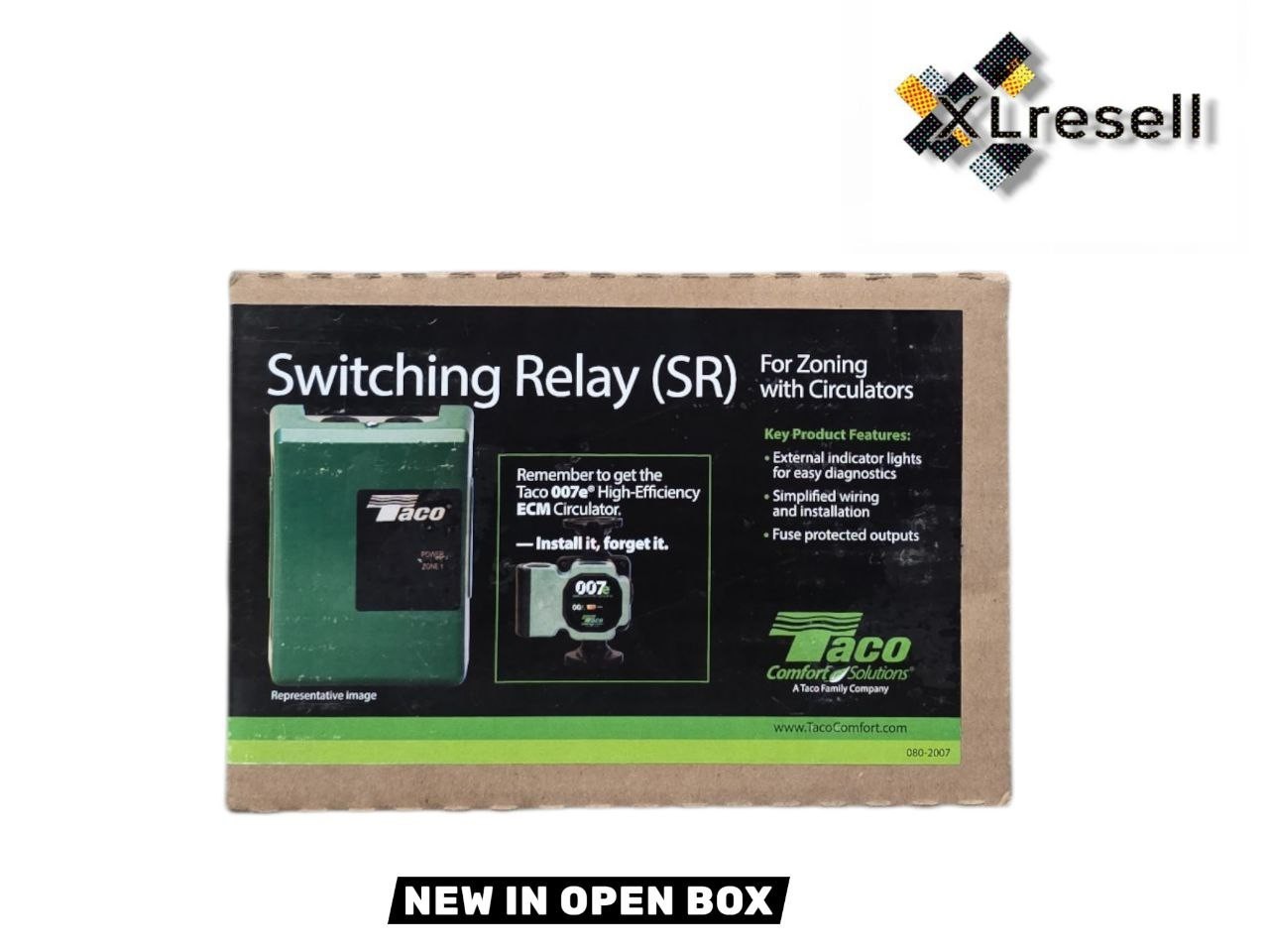 Relé de conmutación Taco SR501-4 HVAC relé para zonificación con circuladores
