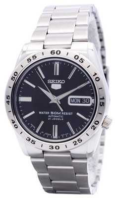 Seiko 5 Automatic 21 Jewels Japan Made Black Dial SNKE01J1 Men's Watch