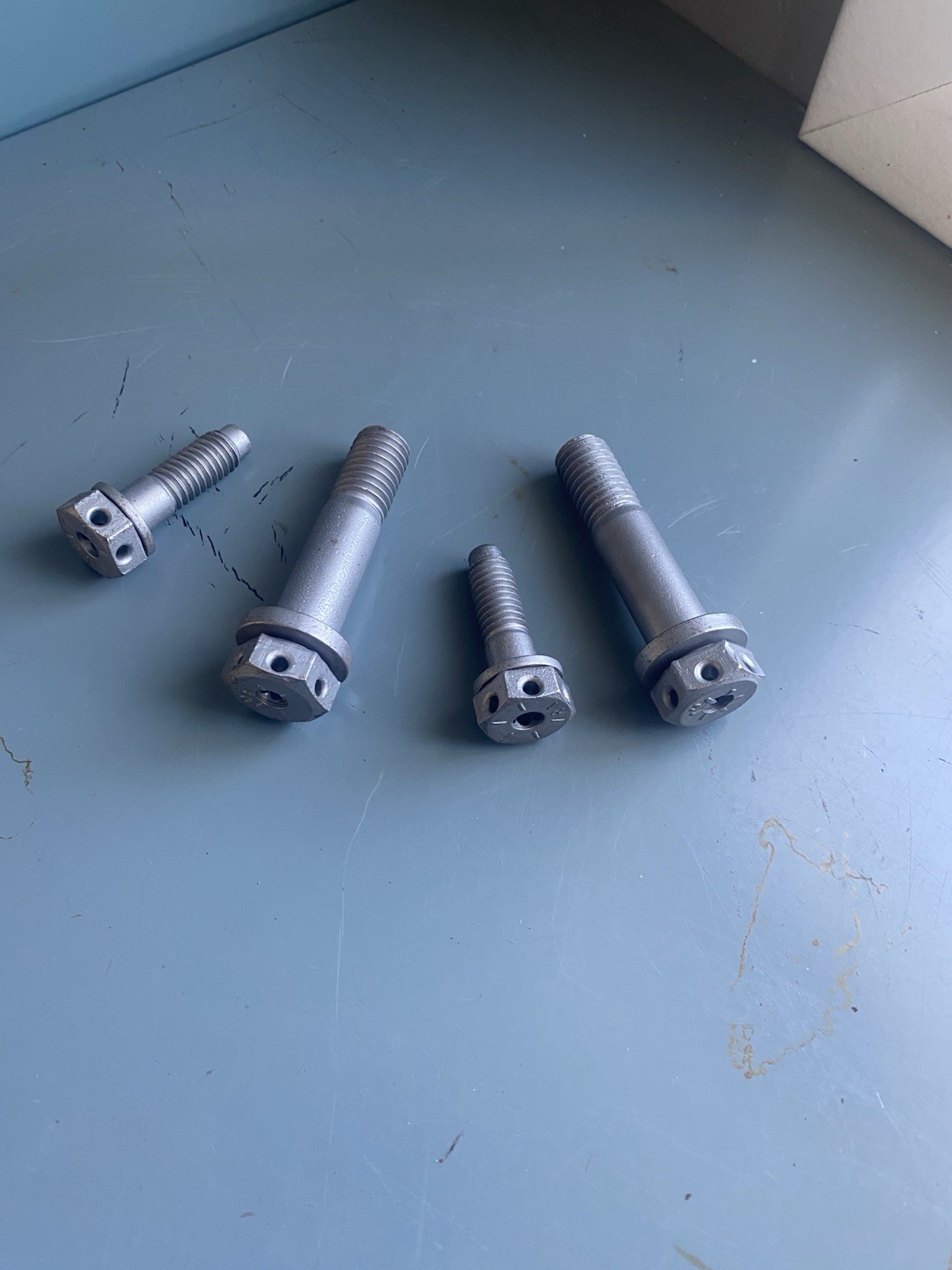 1968 To 1973 Ford Mustang Cougar Torino Disc Brake Caliper To Spindle Bolts thumbnail 3