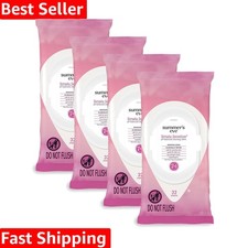 Subtle Floral Scent Feminine Wipes - 32 Count Per Pack, 4 Pack for Freshness