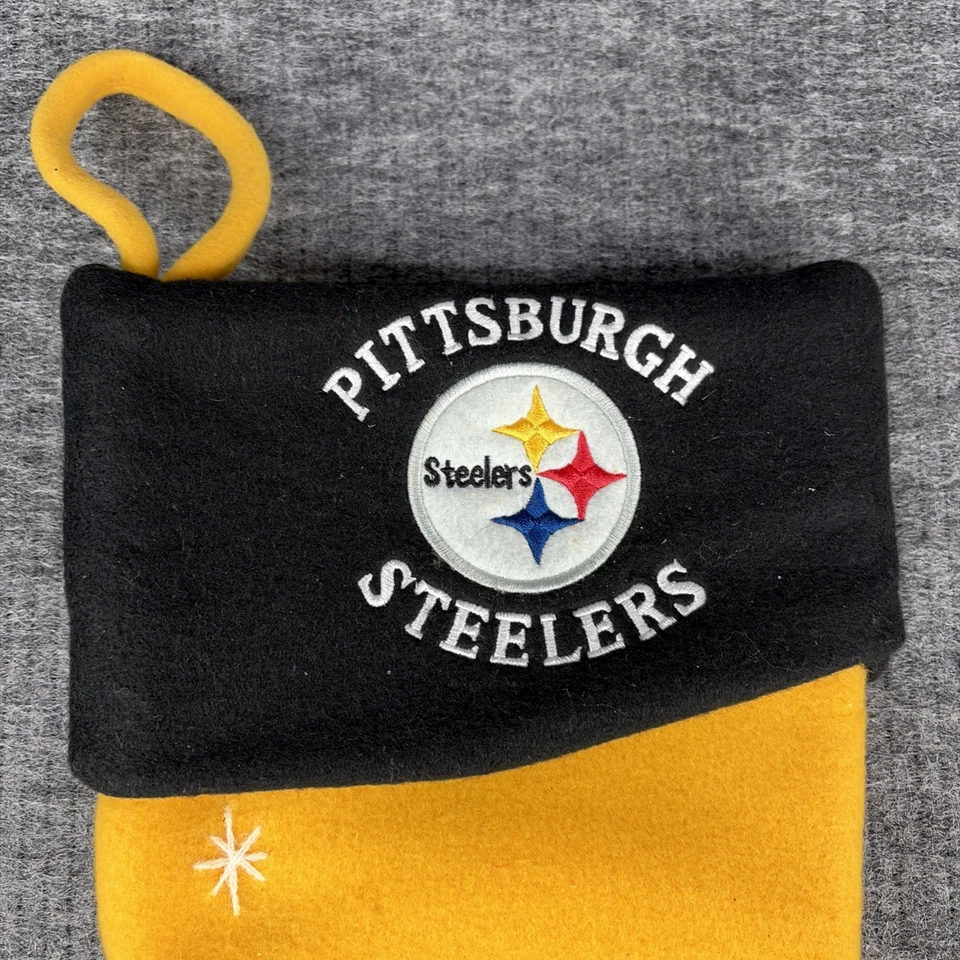 Forever Collectibles NFL Pittsburgh Steelers 'Santa Claus & Stocking' - New - Image 3 of 4
