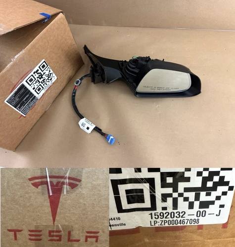 NEW OEM 2017-2024 Tesla Model 3 Passenger Side View Door Mirror 1592032-00-J
