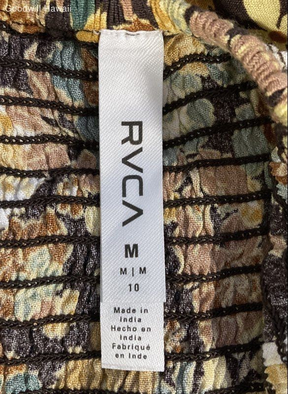 RVCA Multi-pattern Short Sleeve Pull-over Hawaiia… - image 3