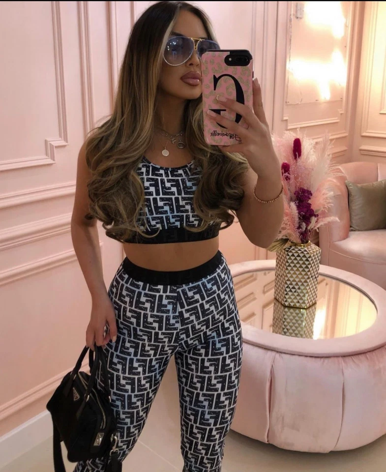 Tom Ford Conjunto Leggings Mujer Terciopelo Rosa Crop Top  Foto 3 de 3