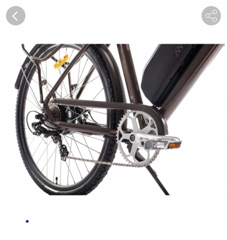 Bicicleta Eléctrica Plegable 750W 48V 28MPH 7 VELOCIDADES Marrón, EE. UU. - MZZKBIKE Foto 3 de 4