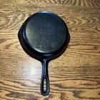 NICE!! Vintage Griswold No. 4 Cast Iron 7” Skillet  Medium Logo Solid Handle USA