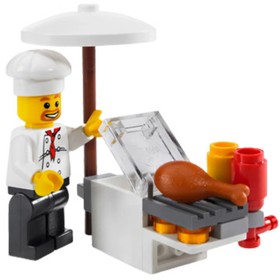 LEGO [City] - BBQ Stand Building Set - General Series (8398)