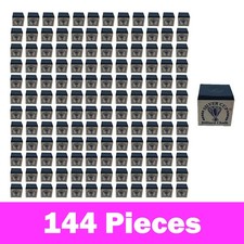 Silver Cup Pool Cue Chalk for Billiards and Snooker Blue 12 Dozen