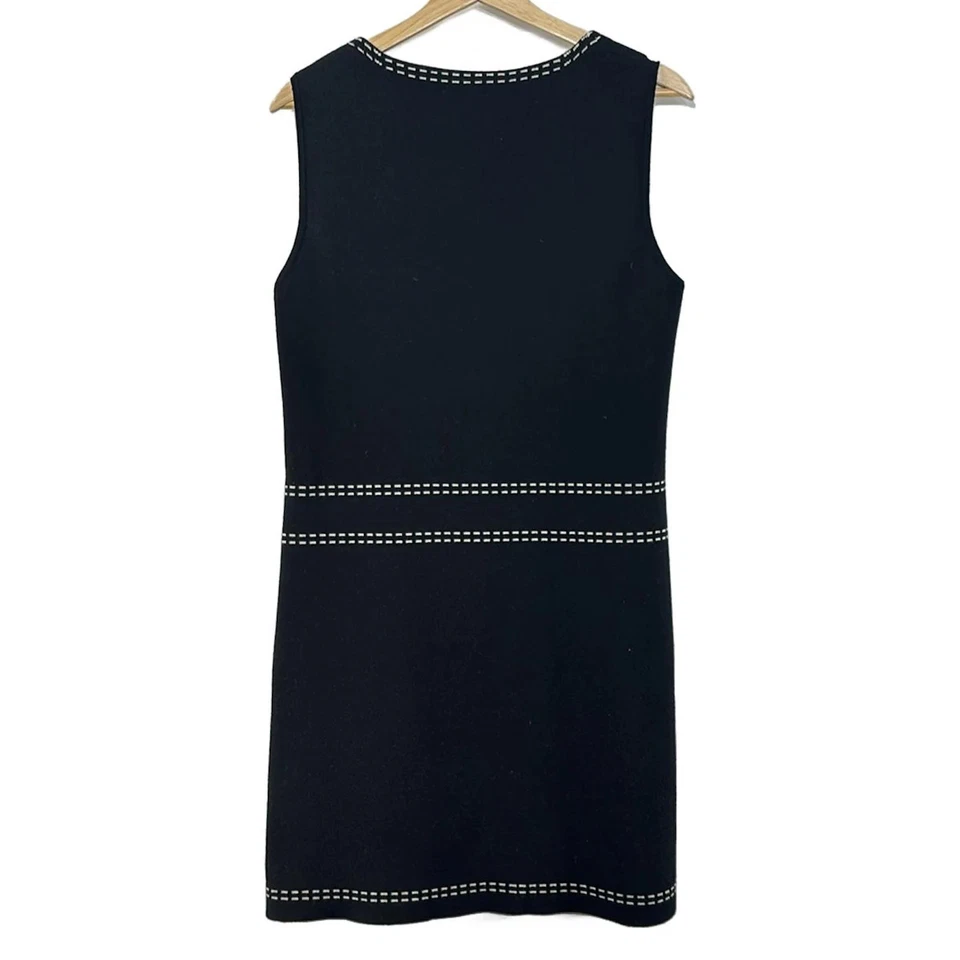 Auth LANVIN COLLECTION - Black Cream Women's Dress - Image 2 of 4