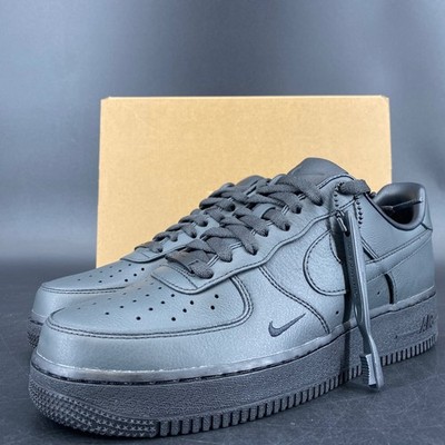 Nike Air Force 1 Low .Swoosh Triple Triple Black Size 9 HJ9348-001