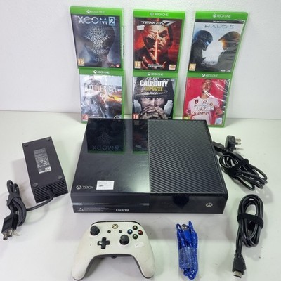 Microsoft Xbox One 500GB Konsole + kabelgebundene Controller + 6 Spiele - lauter Lüfter + GRATISVERSAND