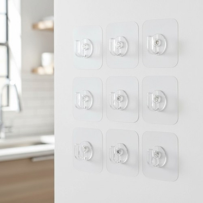 #ad Waterproof 12 Pack Invisible Hooks Ideal for Bathing and Kitchen Environments $5.99