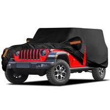 Waterproof Car Cover for Jeep Wrangler 4 Door 2006-2026 JK JL Outdoor Waterpr...