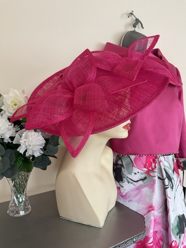 Veni Infantino BNWT Size 14 Candy Pink 50" Tea Length Dress Jacket Hatinator - Picture 9 of 16