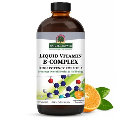 Nature's Answer Liquid Vitamin B-Complex 16 Fl Oz (Pack of 1), No Color