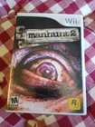 Manhunt 2, writing on manual & disc, desplay artwork! (Nintendo Wii, 2007)