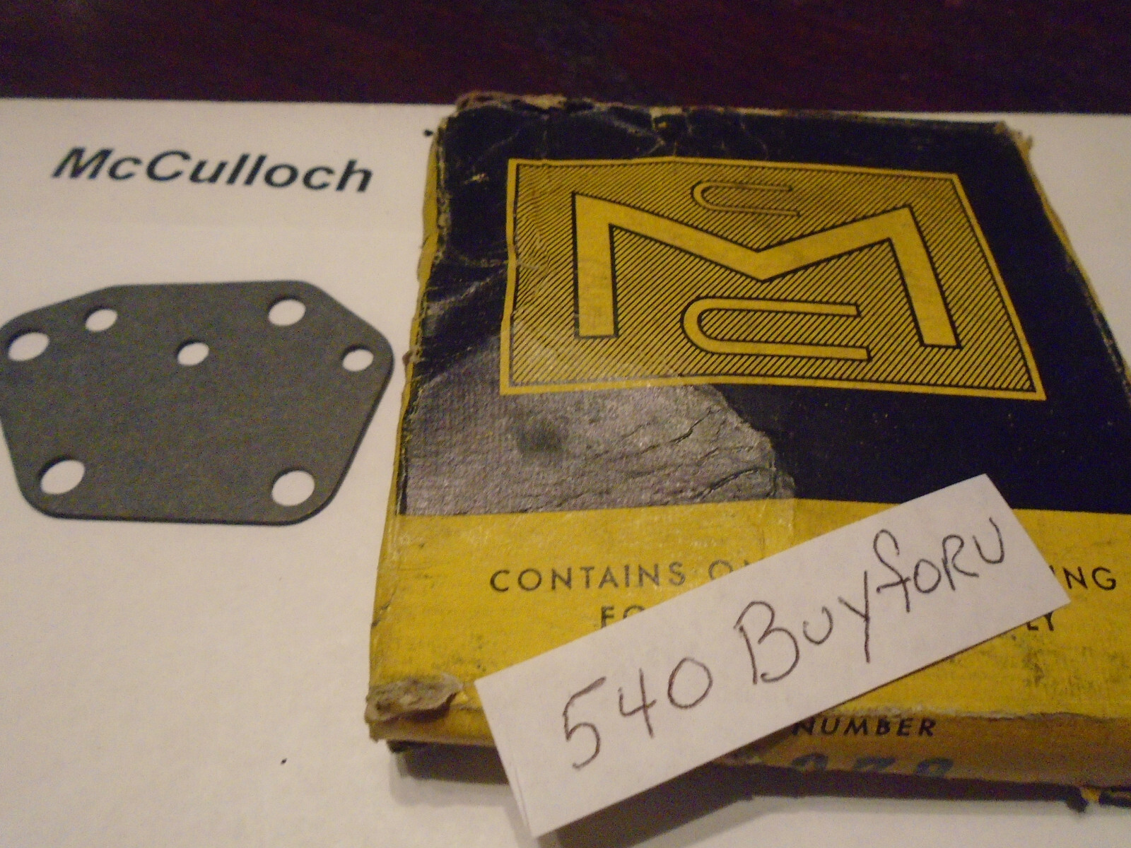 McCulloch Chainsaw 91950 Oil Pump Gasket PRO MAC 605 610 650 eBay