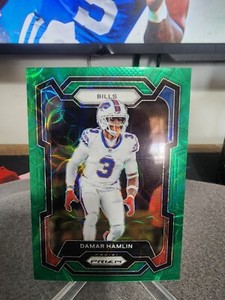 2023 Panini Prizm - Green Scope Prizm #27 Damar Hamlin /75