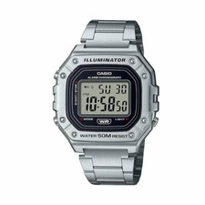 Casio W218HD-1AV, Chronograph Watch, Bracelet Band, Alarm, Illuminator