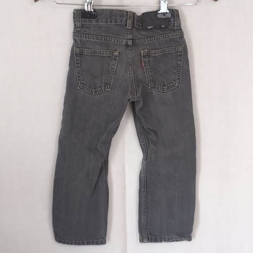 Levi's 514 Slim Straight Faded Black - Gray Wash Jeans Size 4 - Picture 2 of 5