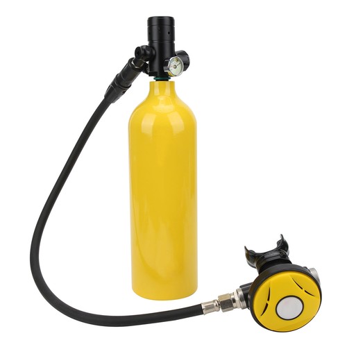 Mini Scuba Diving Equipment Underwater Breathing Kit 1L Air Oxygen Tank Set - Picture 7 of 12