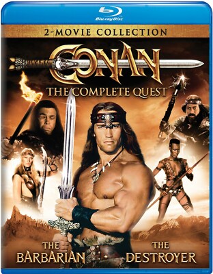 Conan the Barbarian / Conan the Destroyer Blu-ray Sandahl Bergman NEW