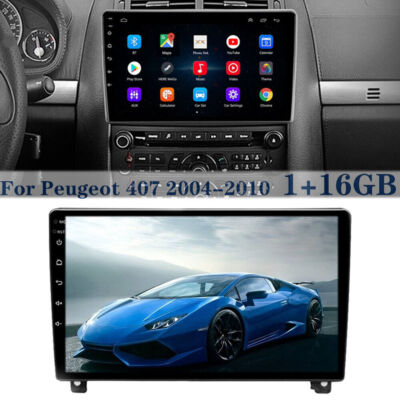 For Peugeot 407 2004-2010 Stereo Radio GPS NAVI 9'' Android 11 Mirror Link 1+16GB