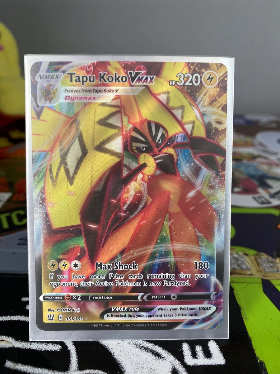 Tapu Koko VMAX 051/163 - Holo Ultra Rare - Battle Styles 2021 - Pokemon  Card